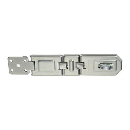 TIMCO Double Hinged Hasp & Staple 200mm Silver Pack 1