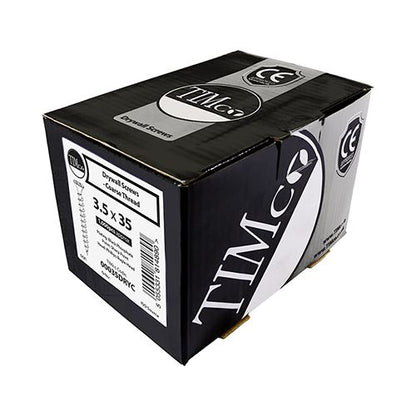 TIMCO Drywall Screw PH2 Coarse Black 3.5 x 60 Black Pack 500