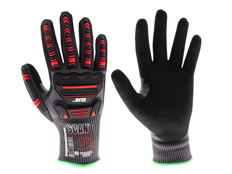 SCA Nitrile Palm Impact Cut D Gloves - M (Size 8)