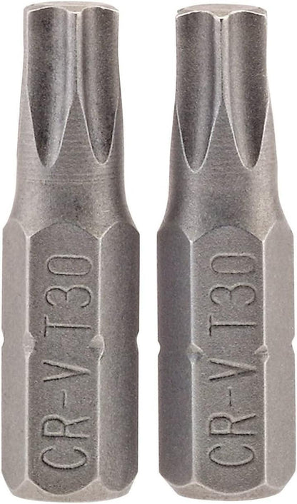 Draper 2PC 25MM T30 S/D BIT 66435 1/4" hex. Draper TX-STARÂ® E Shank Insert Bits