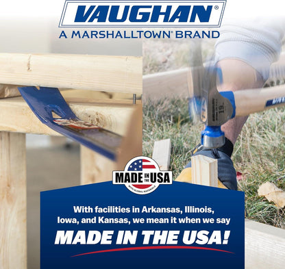 Vaughan 127-15 R20 Curved Claw Nail Hammer All Steel Smooth Face 570g (20oz)