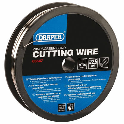 Draper STAINLESS STEEL WIRE 65547 22.5M Stainless Steel Windscreen Bond Cutting Wire