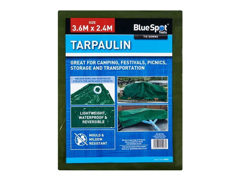 B/S Green Tarpaulin 3.6 x 2.4m
