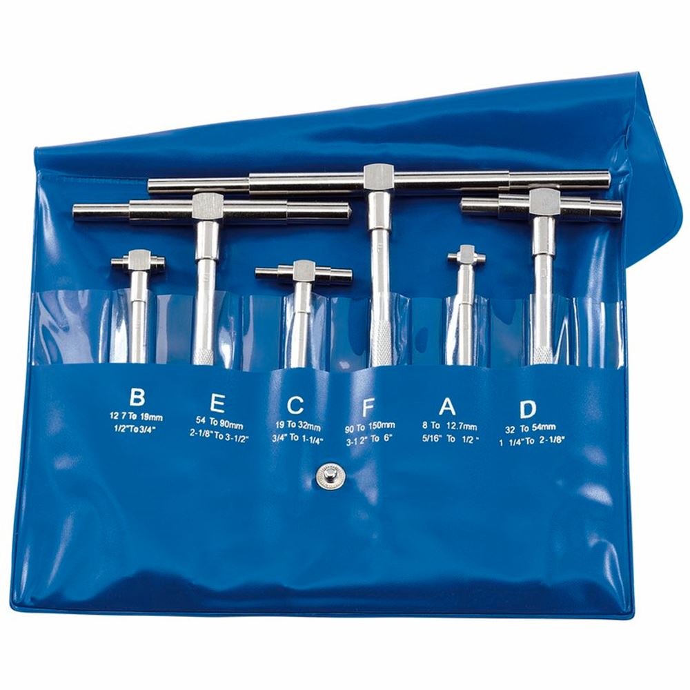 Draper 6 PCE TELESCOPIC GAUGE SET 52416 Telescopic Gauge Set (6 Piece)