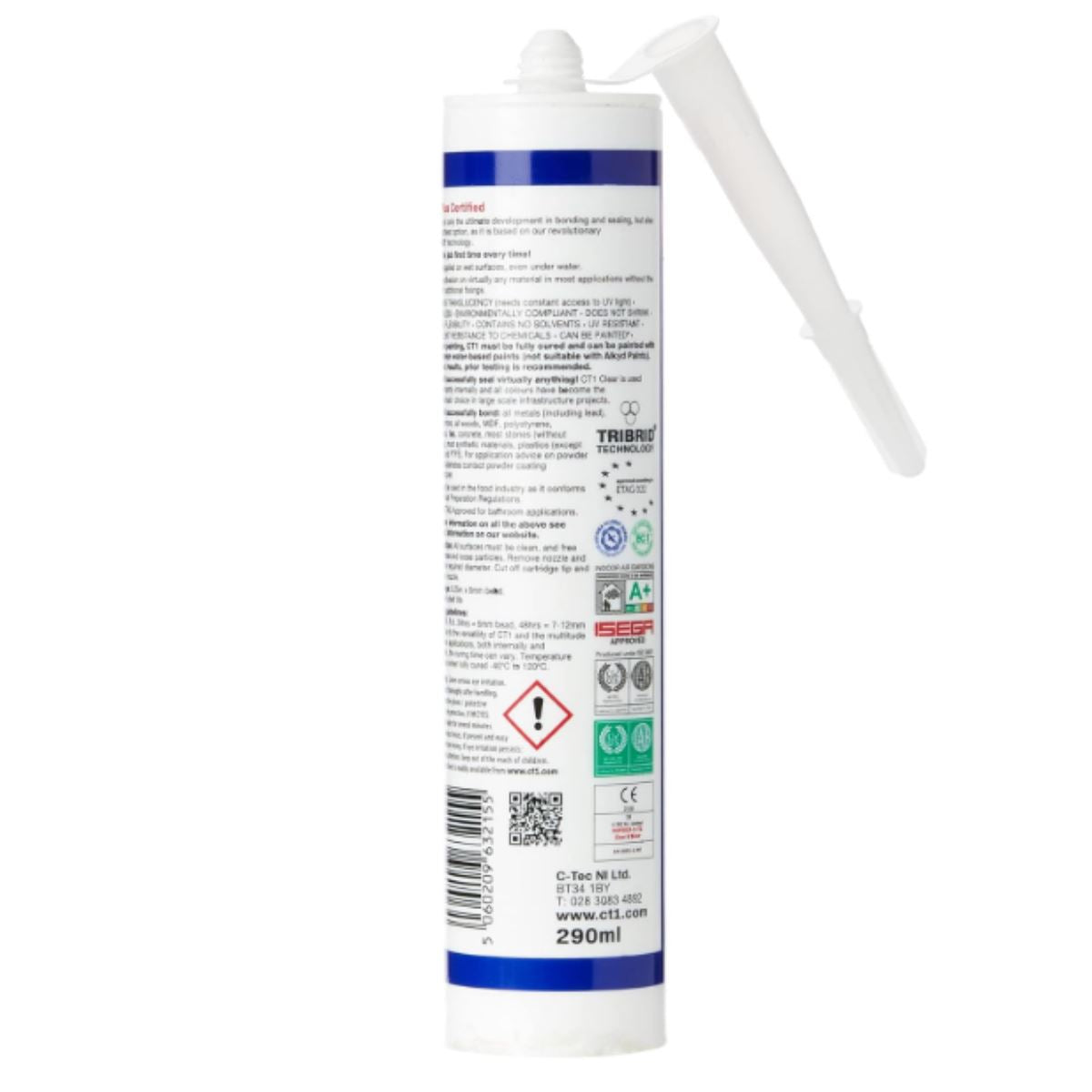 12 x CT1 Clear TRIBRID Multi-Purpose Sealant & Adhesive 290ml Flexible Odourless