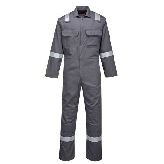Portwest BIZ5 - Bizweld Iona Welders Overall Boiler Suit Grey XXL