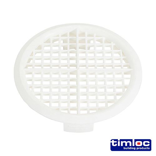 TIMCO Push-in Soffit Vent White 70 White Pack 10