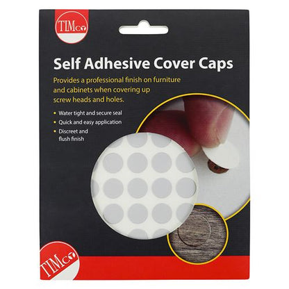 TIMCO Adhesive Caps Grey 13mm Grey Pack 112