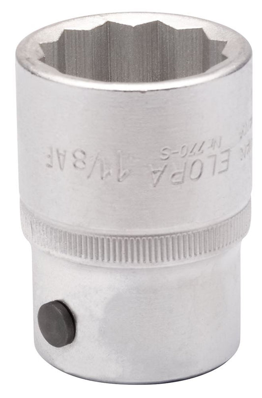 00492 Elora Elora Bi-Hexagon Socket, 1.1/8 3/4 Sq. Dr. 770-SA 1.1/8 3/4 Sockets Professional Trade DIY Workshop Garage Use