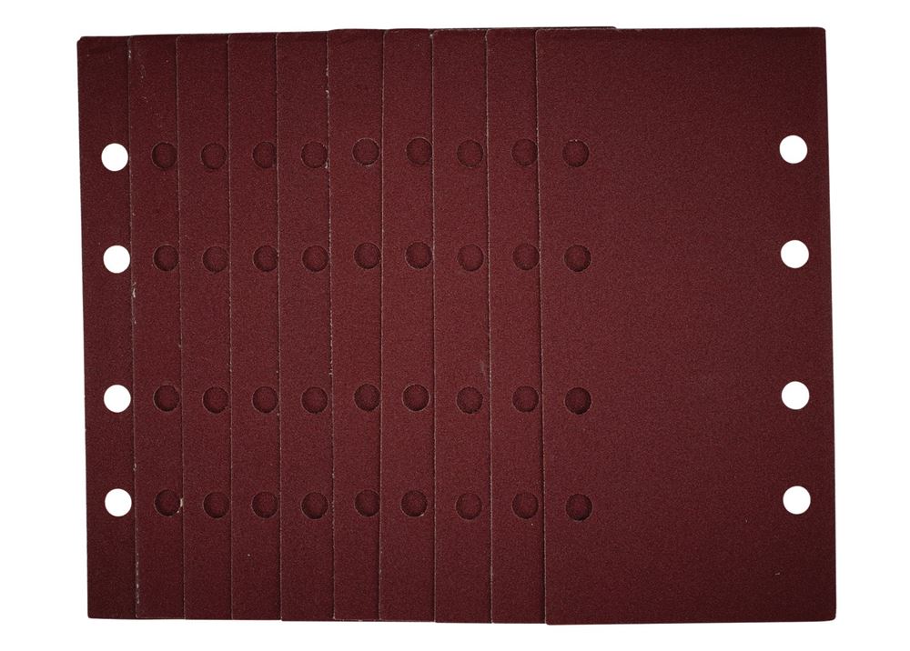 Draper SANDING SHEET 93X190MM 120G 54869 54869 1/3 Sanding Sheets with Hook and Loop, 93 x 190mm (Pack of 10)