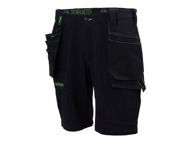 APA Whistler Black Stretch Holster Shorts Waist 36in