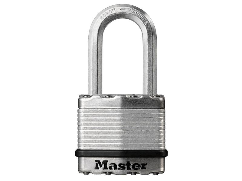 MasterLock M1EURDLF Excell� Laminated Steel 45mm Padlock 4-Pin - 38mm Shackle
