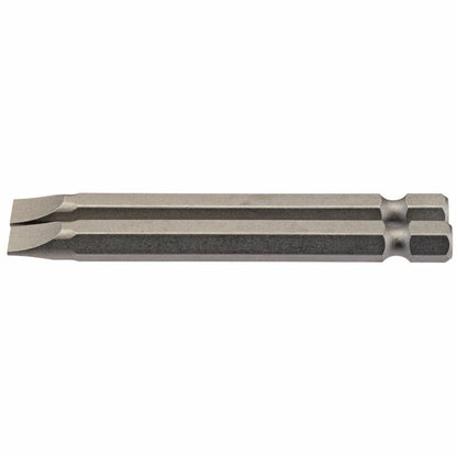 Draper 2PC 75MM 6.5MM P.SLOT.S/D.BIT 64309 1/4" Hex. Plain Slot E Shank Insert Bits