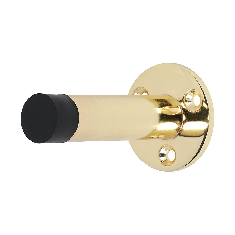 TIMCO Projection Door Stop P/Brass 70mm Pack 1