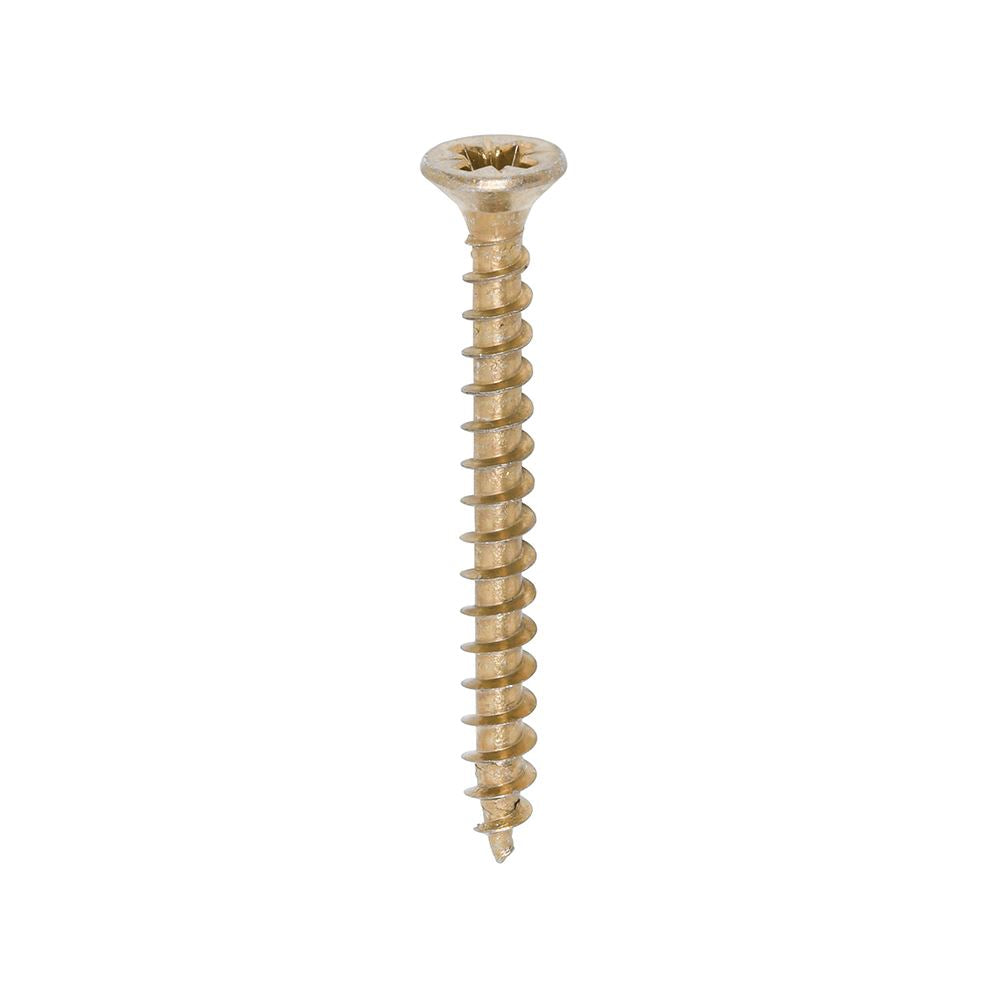 TIMCO Solo Woodscrew PZ2 CSK ZYP 4.0 x 40 Gold Pack 200
