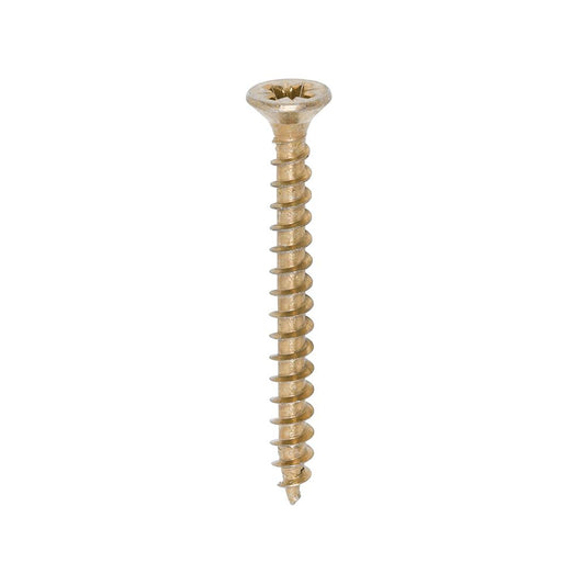 TIMCO Solo Woodscrew PZ2 CSK ZYP 4.0 x 40 Gold Pack 200