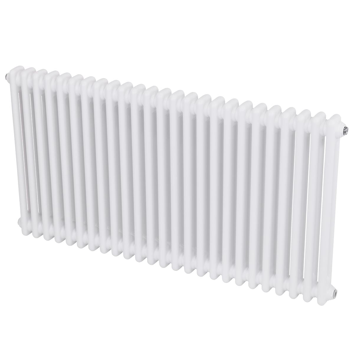 Baridi DH370 Horizontal Traditional 2 Column Radiator 600 x 1147mm - White | Steel | Horizontal traditional two column radiator delivers a BTU output