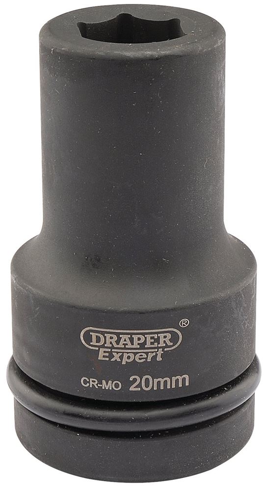 Draper 20MM IMP.DEEP SCKET 1DR 05135 HI-TORQÂ® Metric Deep Impact Sockets, 1" Sq. Dr.