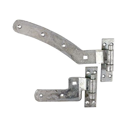 TIMCO Curved Rail Hinge Set (Left) 300mm Pack 2