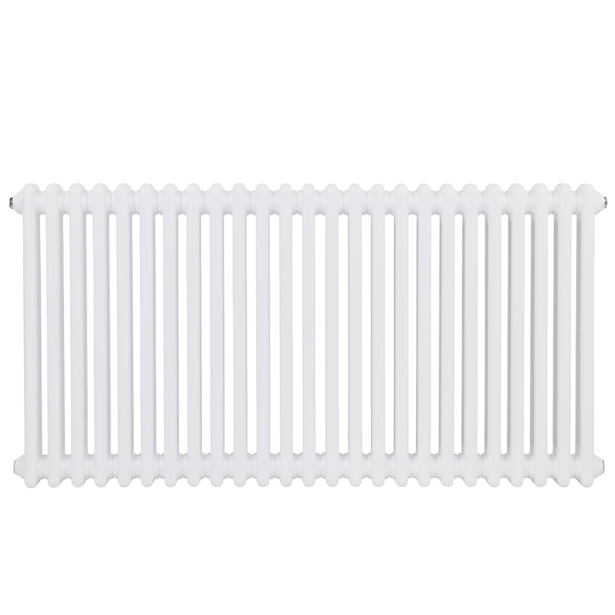 Baridi DH370 Horizontal Traditional 2 Column Radiator 600 x 1147mm - White | Steel | Horizontal traditional two column radiator delivers a BTU output