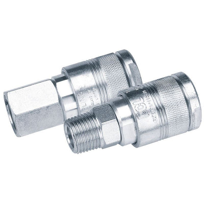 Draper COUPLING BODY 1/2F TP M100 25814 1/2" Taper PCL M100 Series Air Line Coupling Female Thread (Sold Loose)