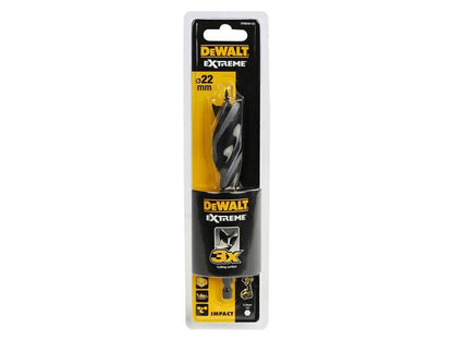 DeWalt Power Tools Extreme Tri-Flute Spade Bit 22 x 152mm