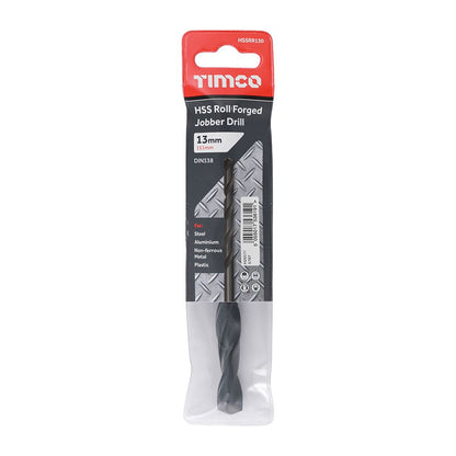 TIMCO HSS-R Jobber Drill Bit 13.0mm Pack 5
