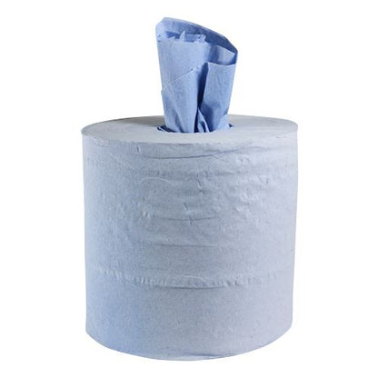 TIMCO Centrefeed Rolls Blue Econ 66m x 175mm Blue Pack 6
