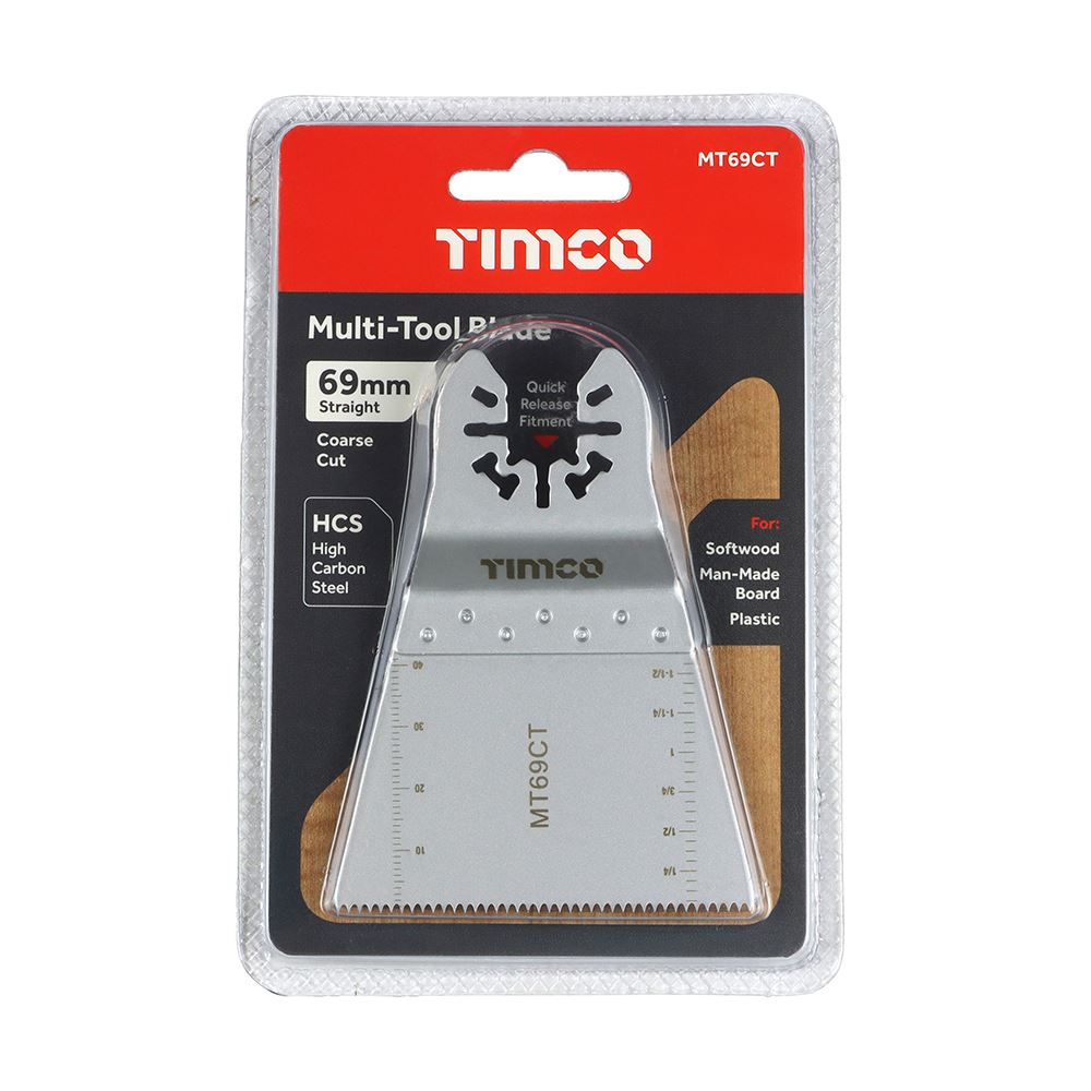 TIMCO MTool Blade Straight Coarse 69mm Pack 1