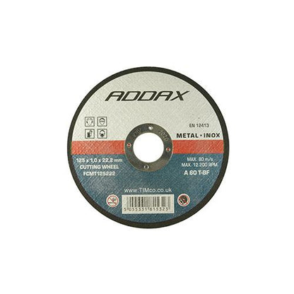 TIMCO Metal Slitting Discs 115 x 22.2 x 1.0 Pack 10
