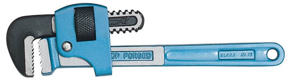 23692 Elora Elora Adjustable Pipe Wrench, 250mm, 26mm 75-10 Spanner/Wrench Wrenches Professional Trade DIY Workshop Garage Use