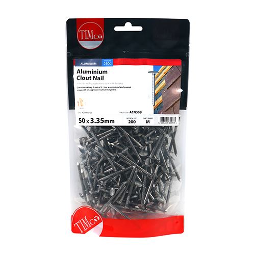 TIMCO Clout Nail - Aluminium 50 x 3.35 Pack 0.25