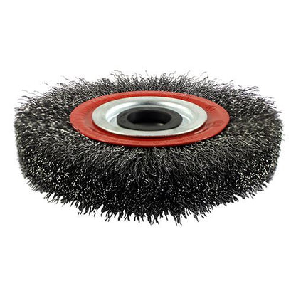 TIMCO Crimp Wire Wheel Brush 150mm Red Pack 1