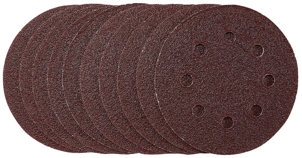 Draper 115MM SANDING DISC 40G 53498 53498 Sanding Discs, 115mm, Hook & Loop (Pack of 10)