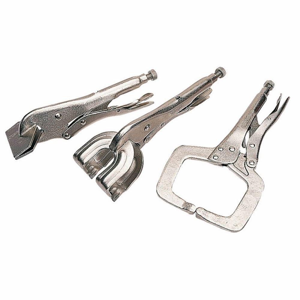 Draper SELF GRIP METAL WORK SET 3PC 33836 Self Grip Welding Clamp Kit (3 Piece)