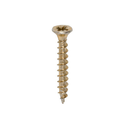 TIMCO Solo Woodscrew PZ2 CSK ZYP 3.5 x 25 Gold Pack 200