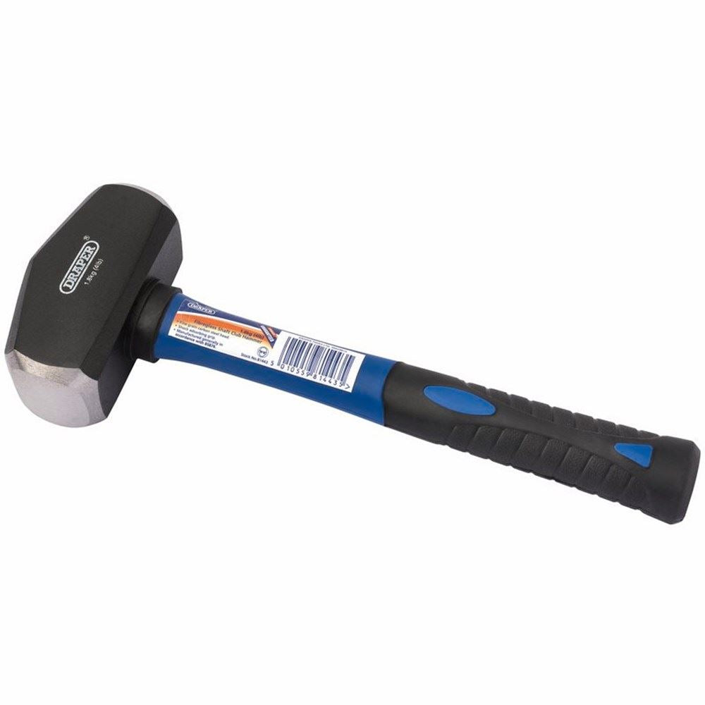 Draper 1.8KG(4LB)CLUB HAMMER-F/G SHFT 81443 Fibreglass Shaft Club Hammers