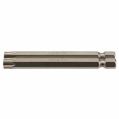 Draper 2PC 75MM T40 S/D.BIT 66853 1/4" hex. Draper TX-STARÂ® E Shank Insert Bits