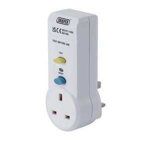 Draper RCD ADAPTOR 13 AMP 10205 10205 RCD Adaptor, 230-240V, 13 AMP