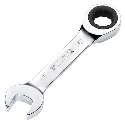 Draper 12MM STUBBY RATCHETING SPANNER 27890 27890 HI-TORQÂ® Metric Stubby Ratchet Combination Spanner