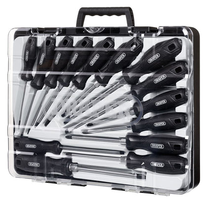 Draper SET 6 - 14PC SET - REGULAR(L2) Hard Grip Screwdriver Set with Draper TX-STARÂ® (14 Piece)