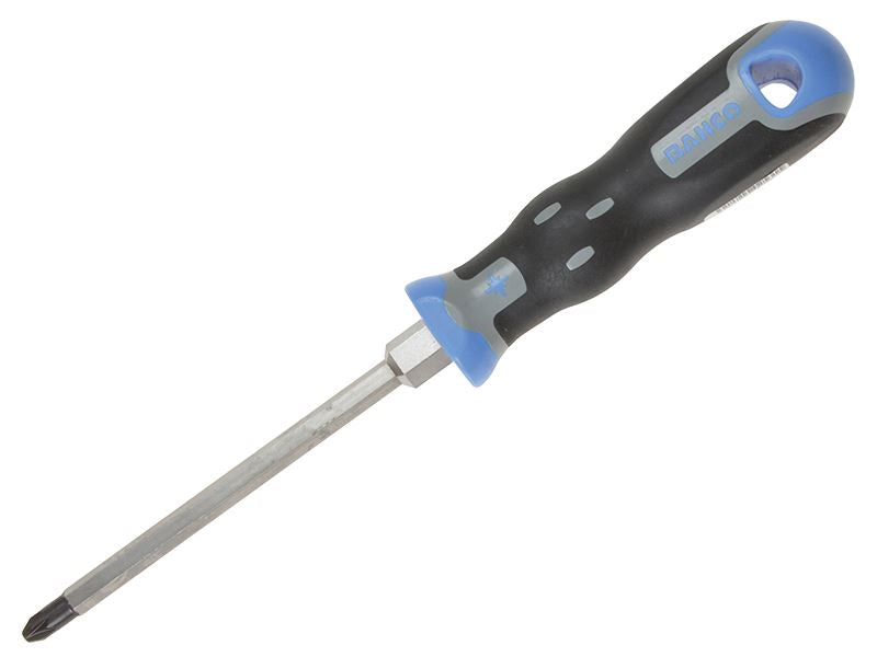 Bahco 025.002.125 Tekno+ Screwdriver Pozidriv Tip PZ2 x 125mm Hex Shank