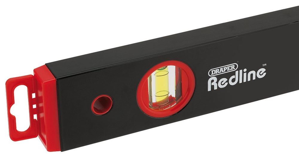 68018 Draper Redline Redline Box Spirit Level, 1200mm RL-BOXL Levels Professional Trade DIY Workshop Garage Use