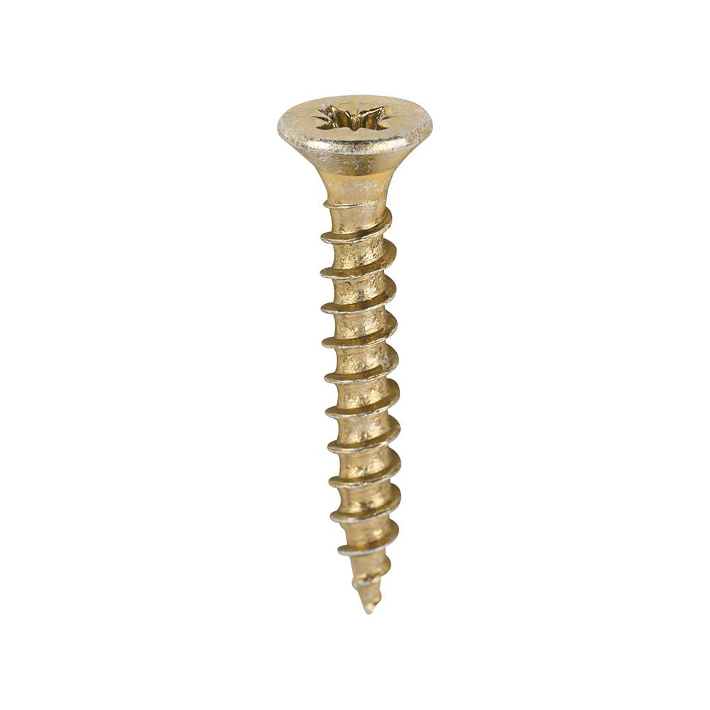TIMCO Classic Screw PZ1 CSK ZYP 3.0 x 20 Gold Pack 200