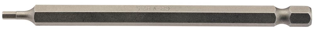 Draper 100MM 2.5MM HEX S/D.BIT 64371 1/4" hex. Hexagonal E Shank Insert Bits