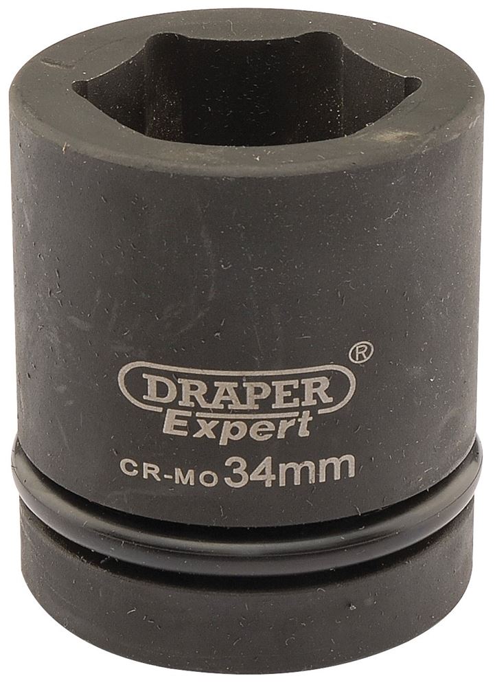 Draper 34MM IMPACT SOCKET 1DR 05114 HI-TORQÂ® Metric Impact Sockets, 1" Sq. Dr.