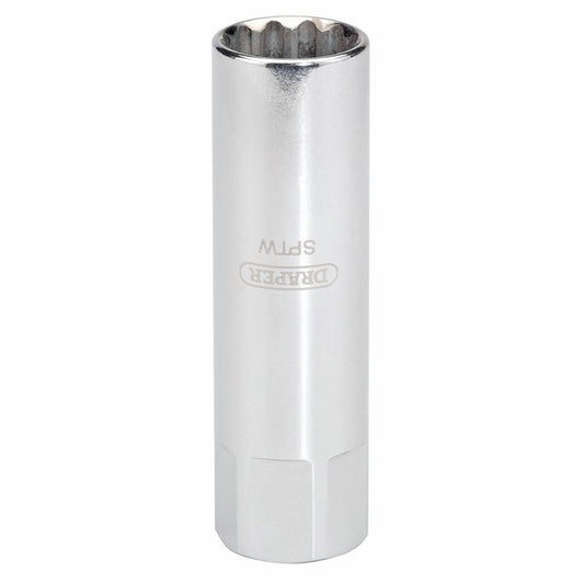 Draper 14MM/8MM TREAD T/WALL SCKT 3/8 22272 3/8" Sq. Dr. 8mm Thread (14mm Socket) Thin Wall Spark Plug Socket