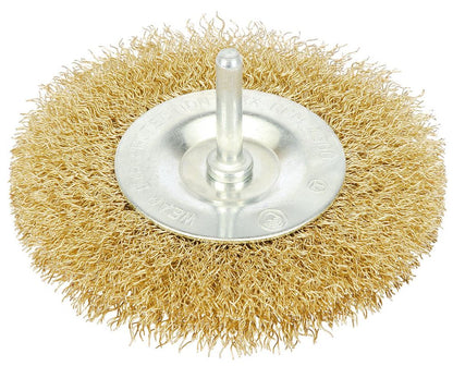 Draper BRASSED WIRE WHEEL 100MM 41428 41428 Brassed Steel Crimped Wire Wheel Brushes
