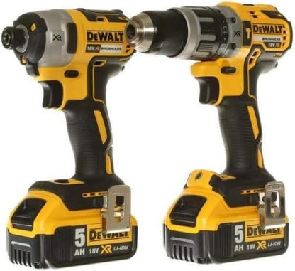 DEWALT 18V XR Brushless Twin Pack Combi Drill Impact Driver 2x5Ah