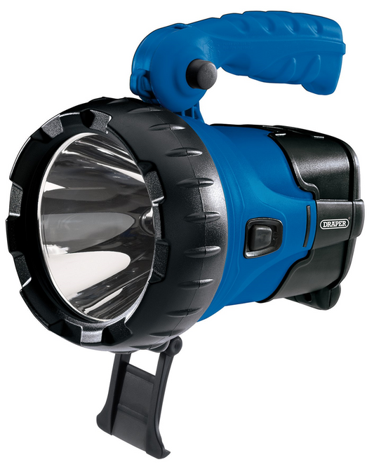 Draper 10W RECHARGEABLE HAND TORCH 90091 90091 Cree LED Rechargeable Spotlight, 10W, 850 Lumens